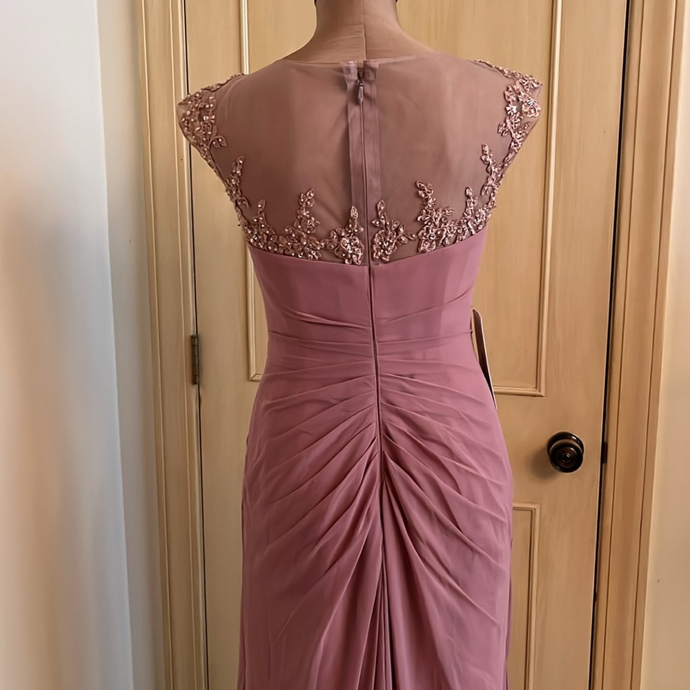 AZAZIE NWT "Libby" Mother/Aunt of the Bride Dusty Rose Bridesmaid/Prom Dress 6 - Picture 7 of 16